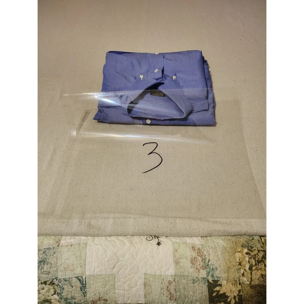 Gitman Bros Master Shirt  Mens Large Blue Cotton Button Down‎ Shirt USA Made 3